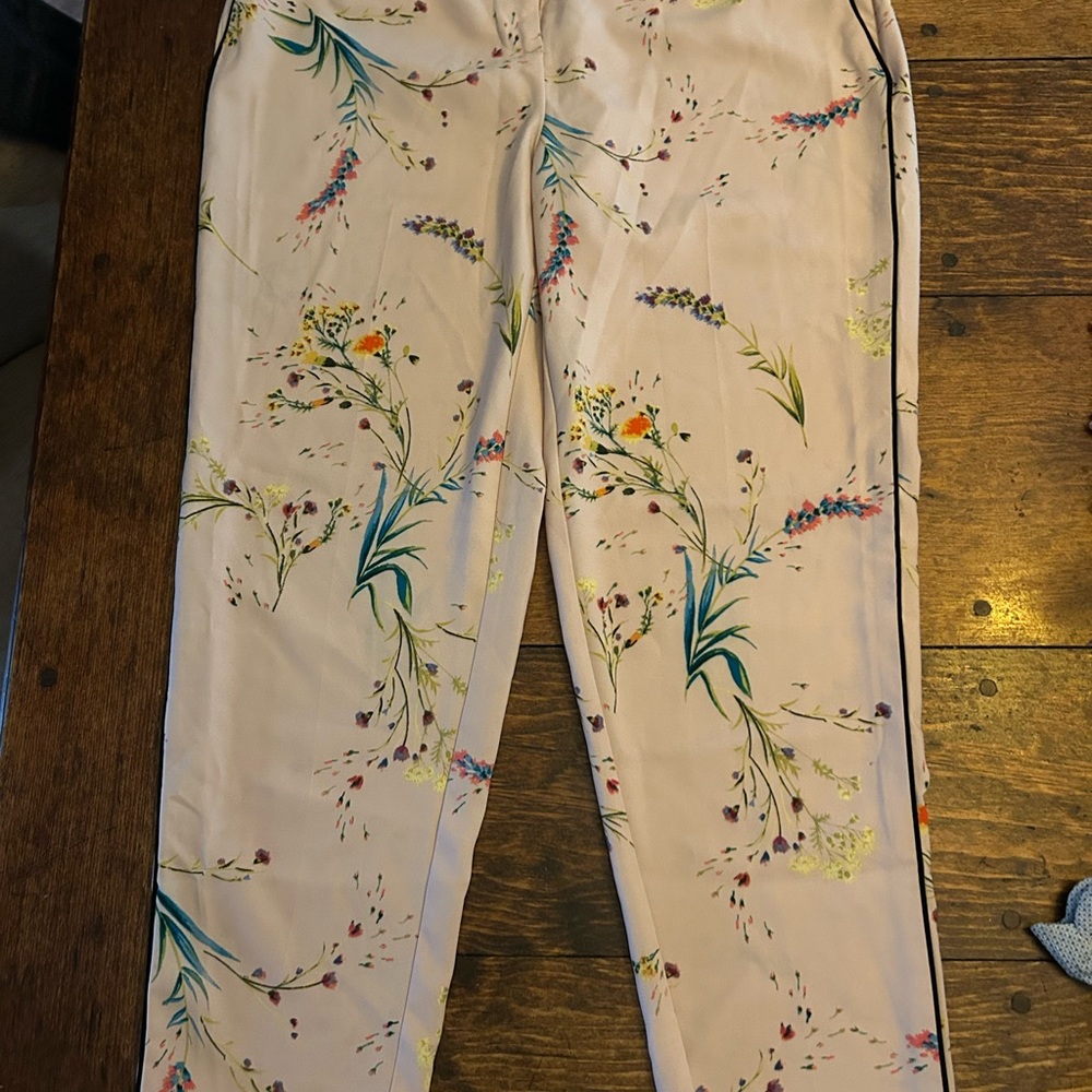 Worthington Floral Ankle Pants - Multicolor
